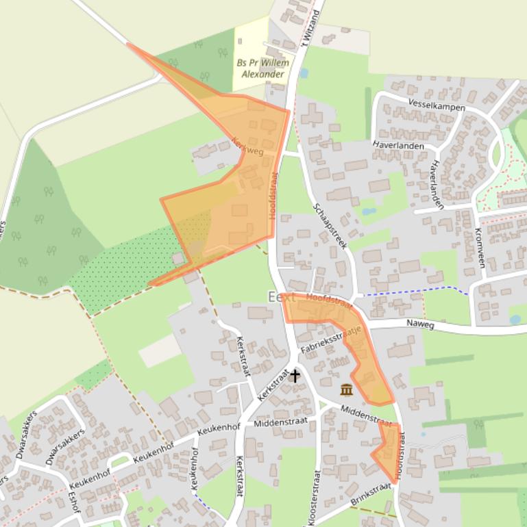 Kaart van postcodegebied 9463PC.