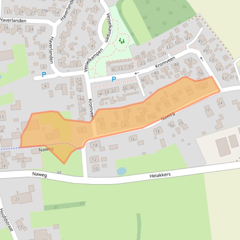 Kaart van postcodegebied 9463PG.