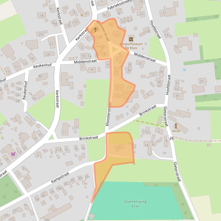 Kaart van postcodegebied 9463PR.