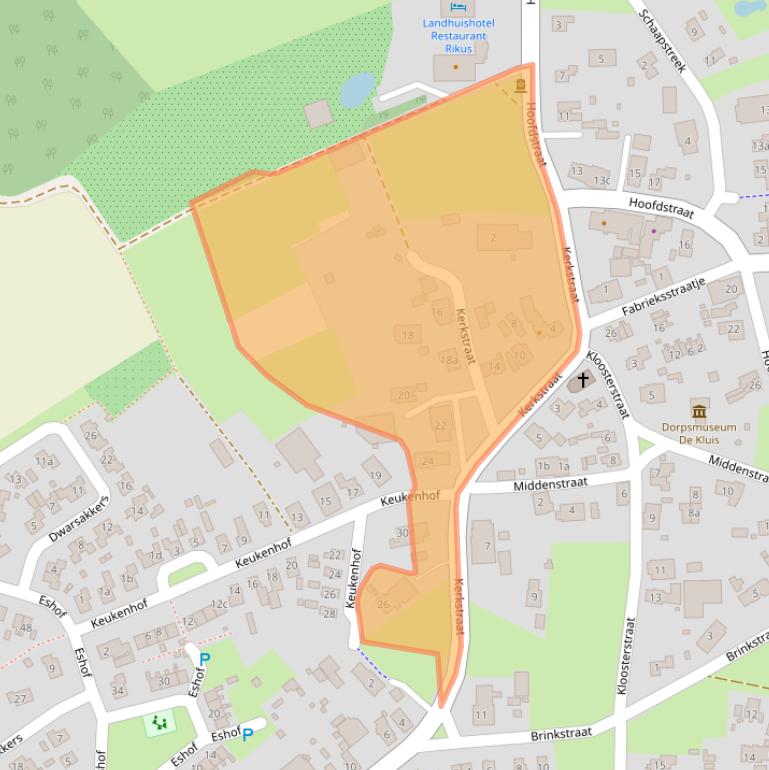 Kaart van postcodegebied 9463RB.