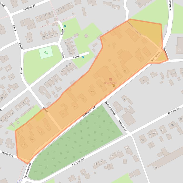 Kaart van postcodegebied 9463RM.