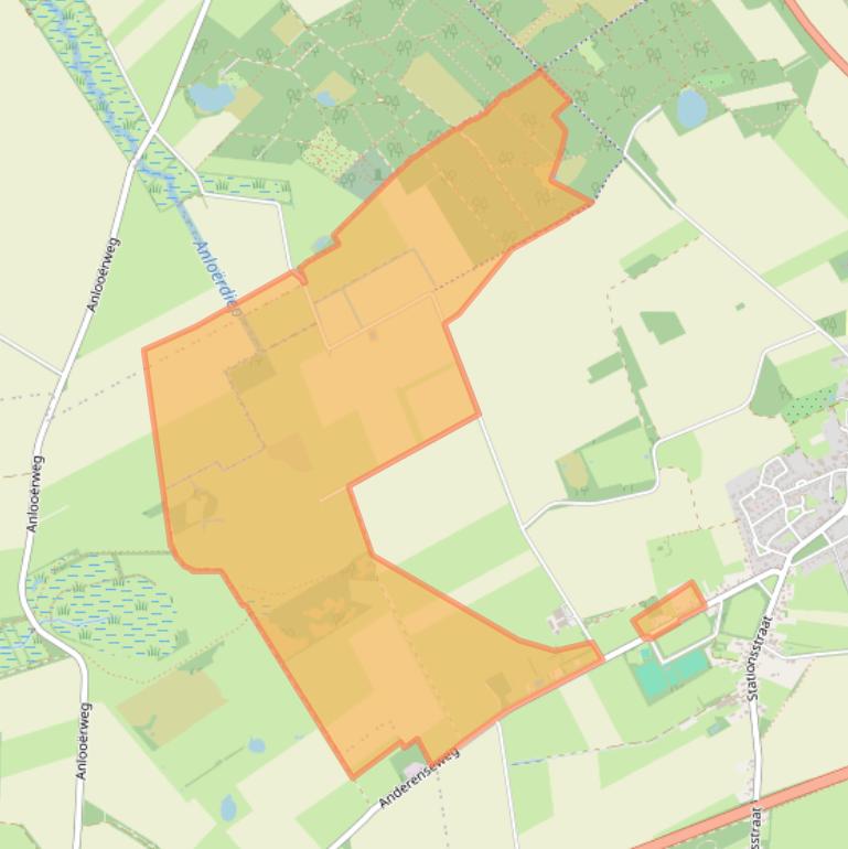 Kaart van postcodegebied 9463TL.