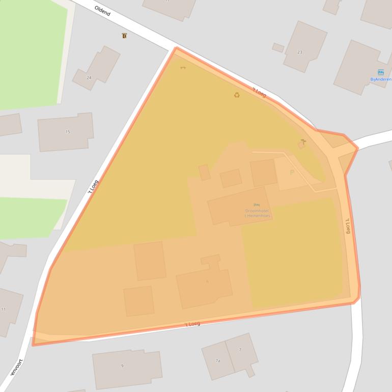 Kaart van postcodegebied 9465TM.