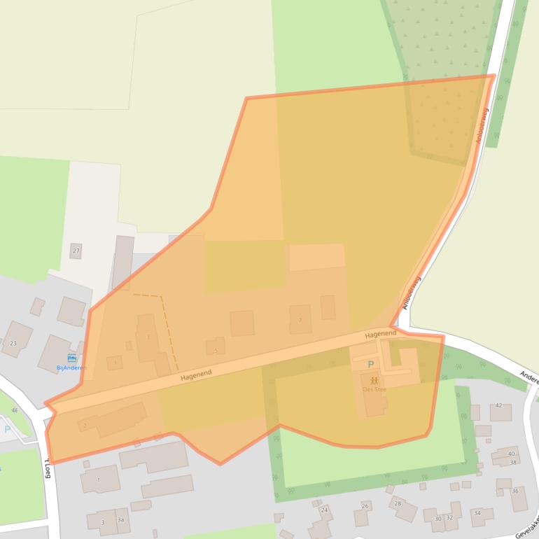 Kaart van postcodegebied 9465TS.