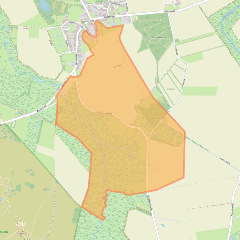 Kaart van postcodegebied 9466PC.