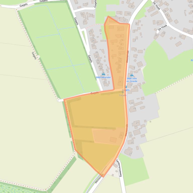 Kaart van postcodegebied 9466PH.