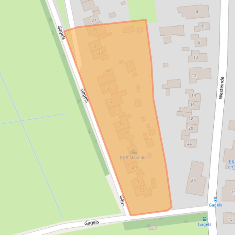 Kaart van postcodegebied 9466PK.