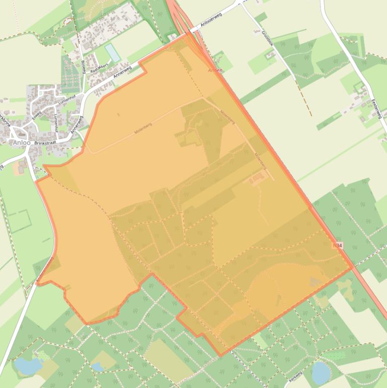 Kaart van postcodegebied 9467PP.