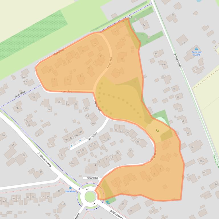 Kaart van postcodegebied 9468AV.