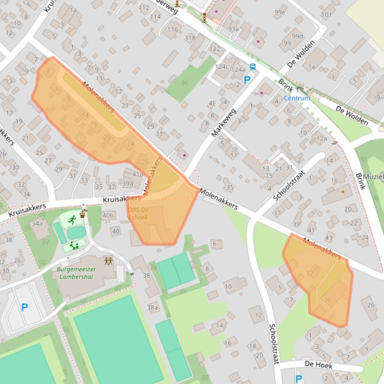 Kaart van postcodegebied 9468BM.