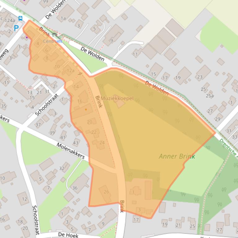 Kaart van postcodegebied 9468BP.