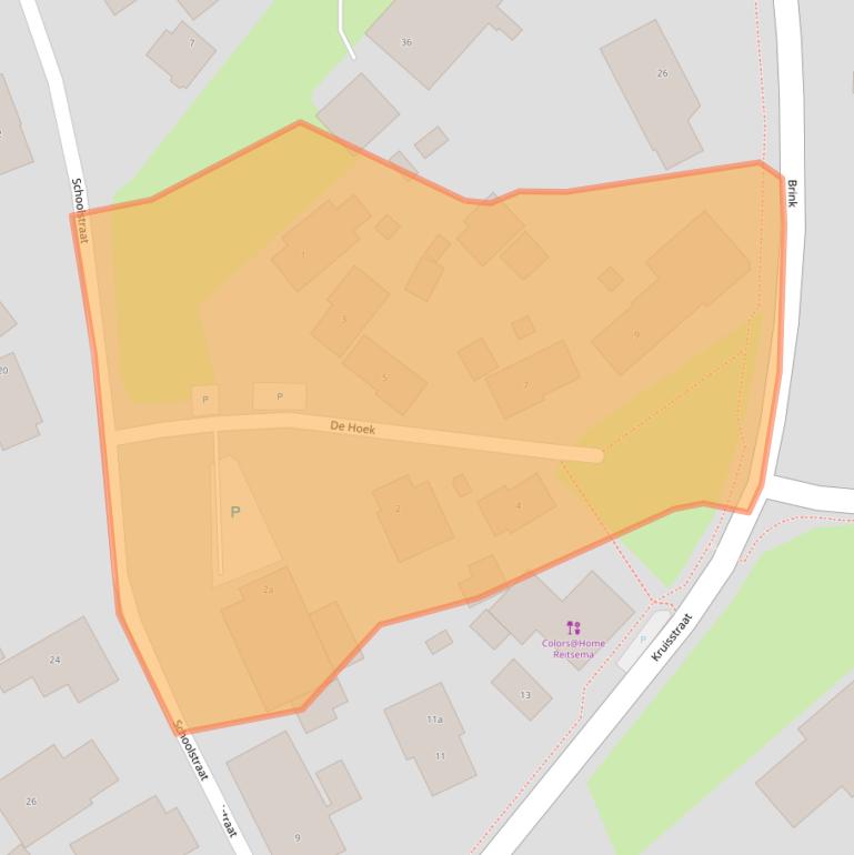 Kaart van postcodegebied 9468BT.