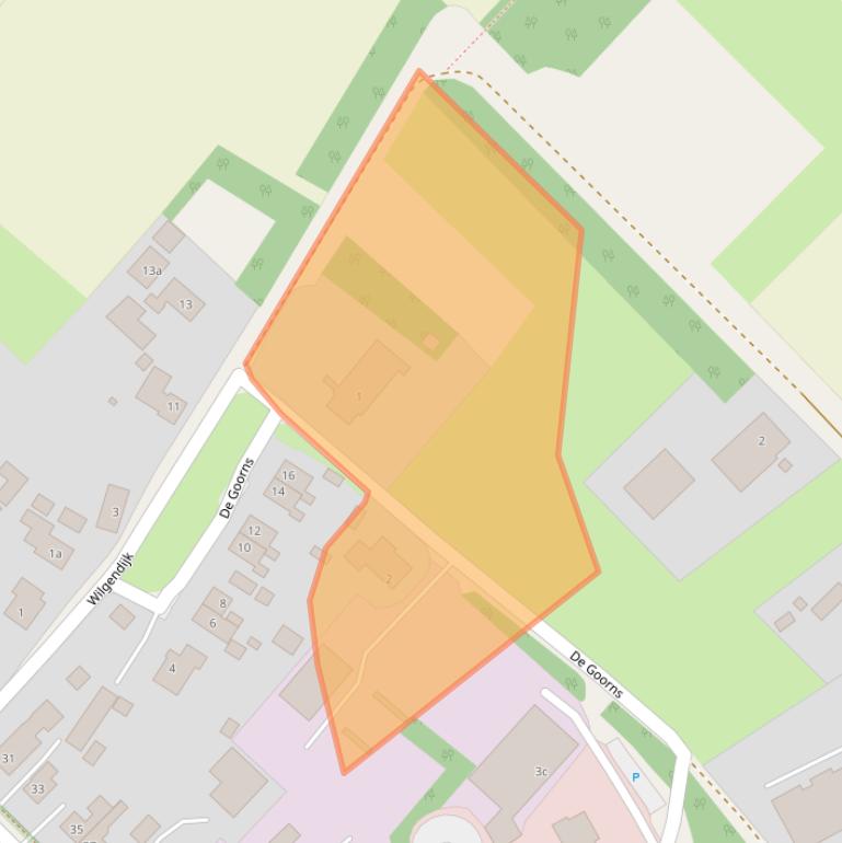 Kaart van postcodegebied 9468CD.