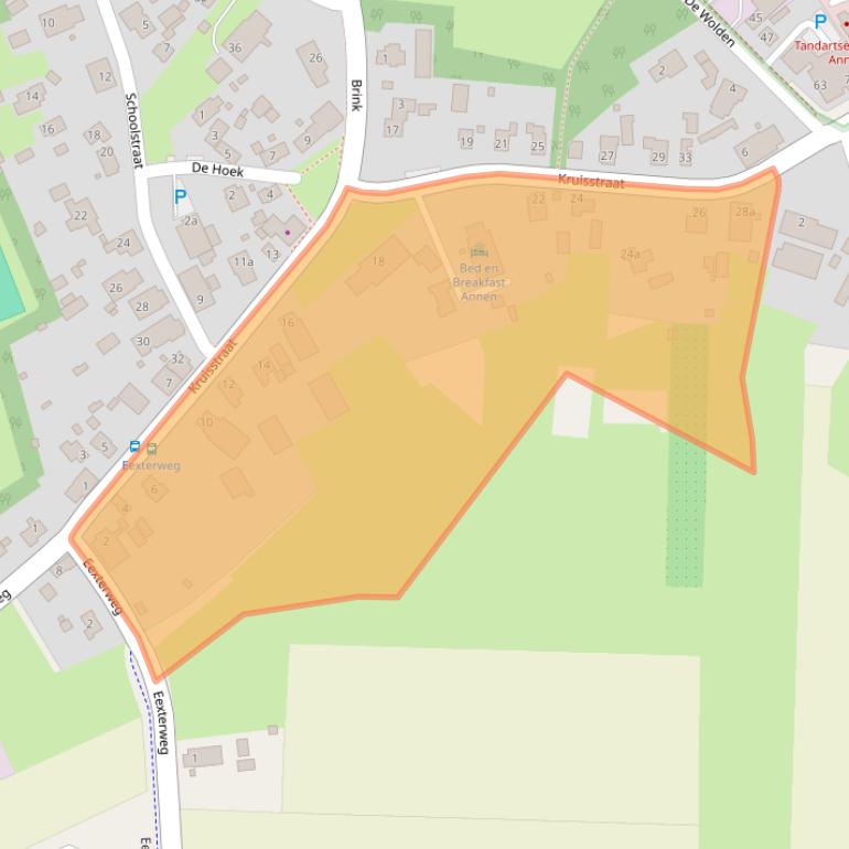 Kaart van postcodegebied 9468CM.