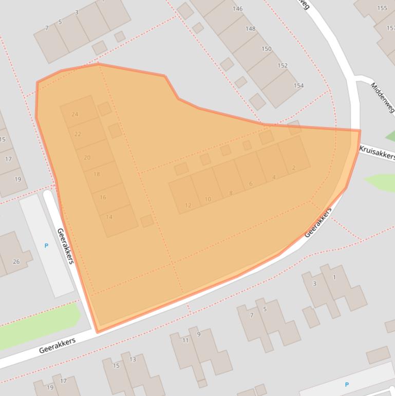 Kaart van postcodegebied 9468EA.