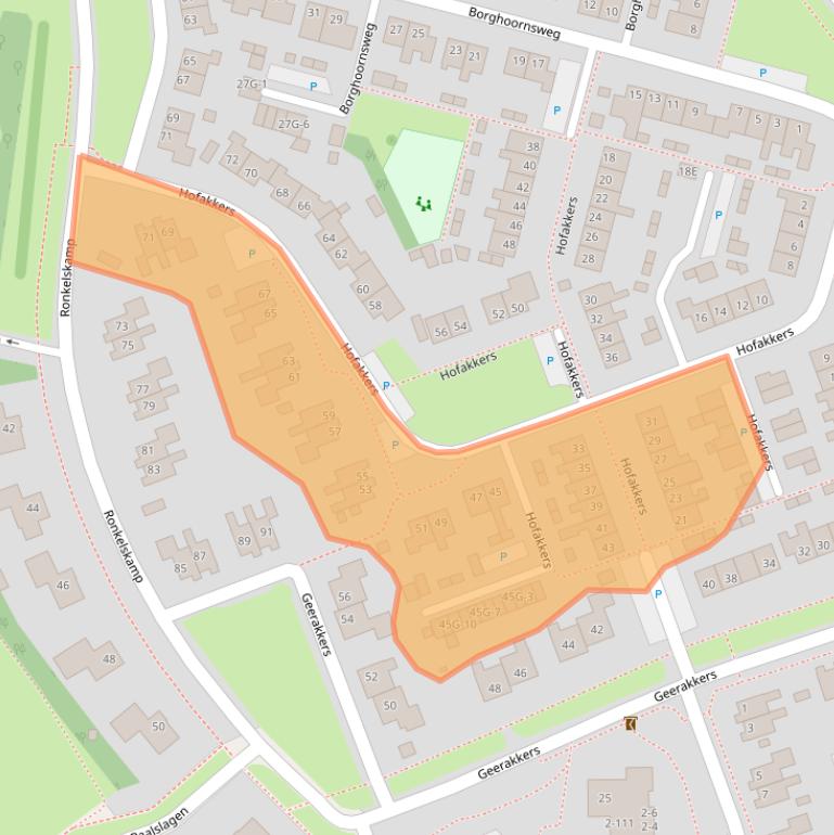 Kaart van postcodegebied 9468ED.