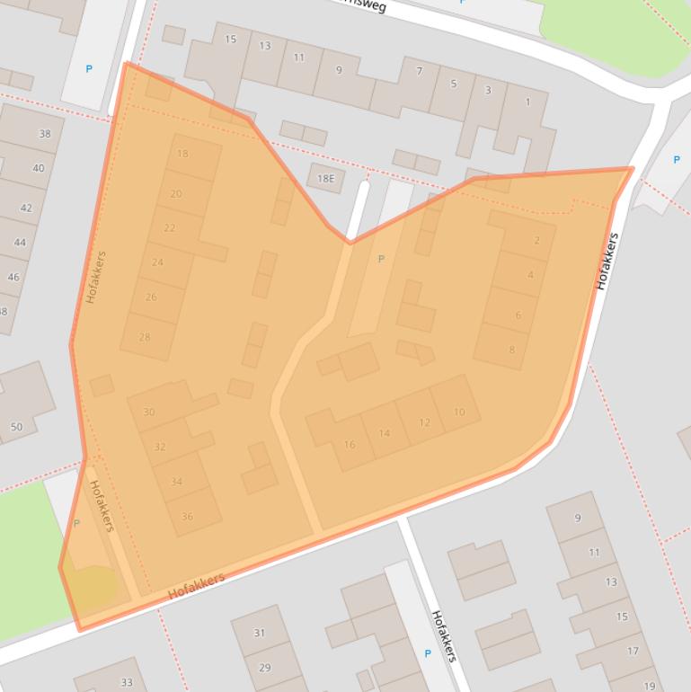 Kaart van postcodegebied 9468EE.