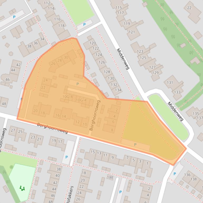 Kaart van postcodegebied 9468EK.