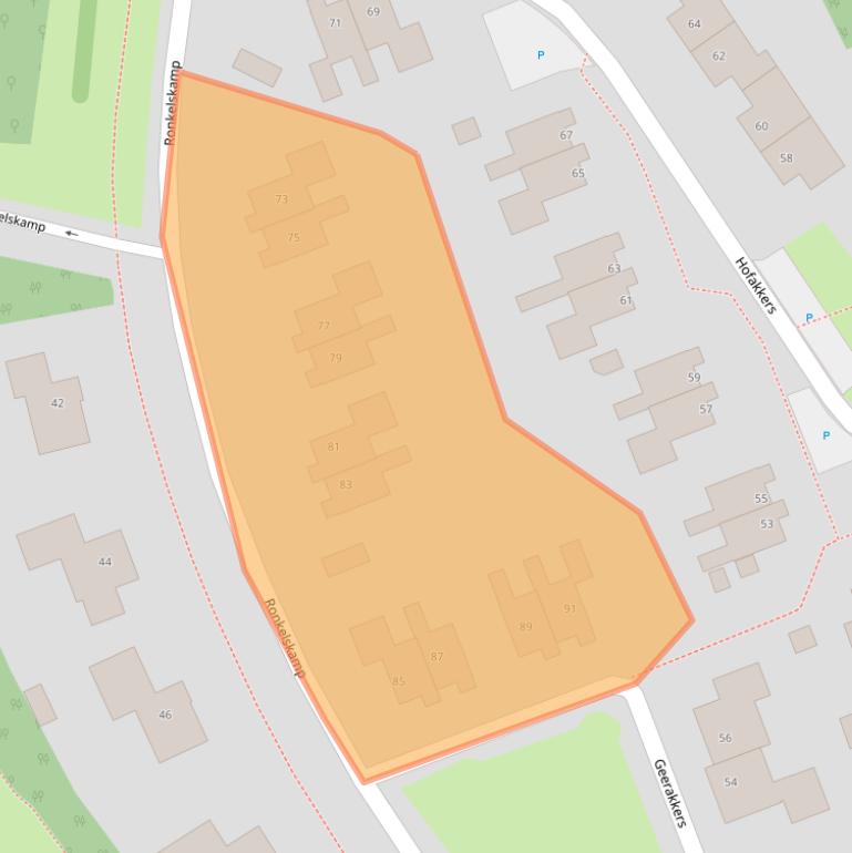 Kaart van postcodegebied 9468ES.