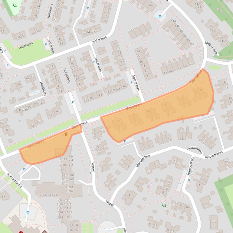 Kaart van postcodegebied 9468EV.