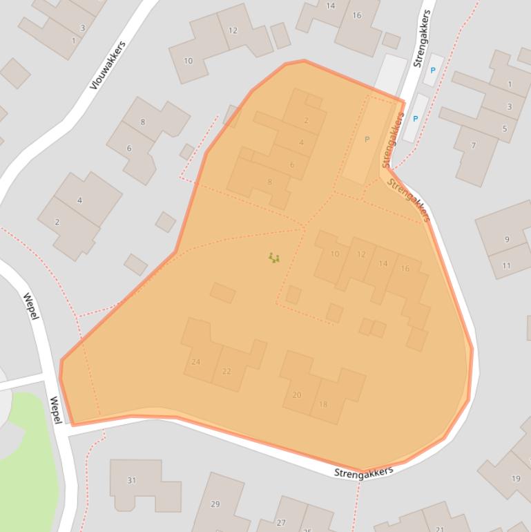 Kaart van postcodegebied 9468HC.