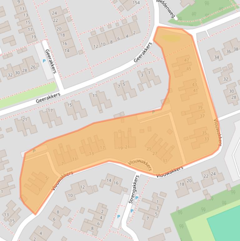 Kaart van postcodegebied 9468HE.