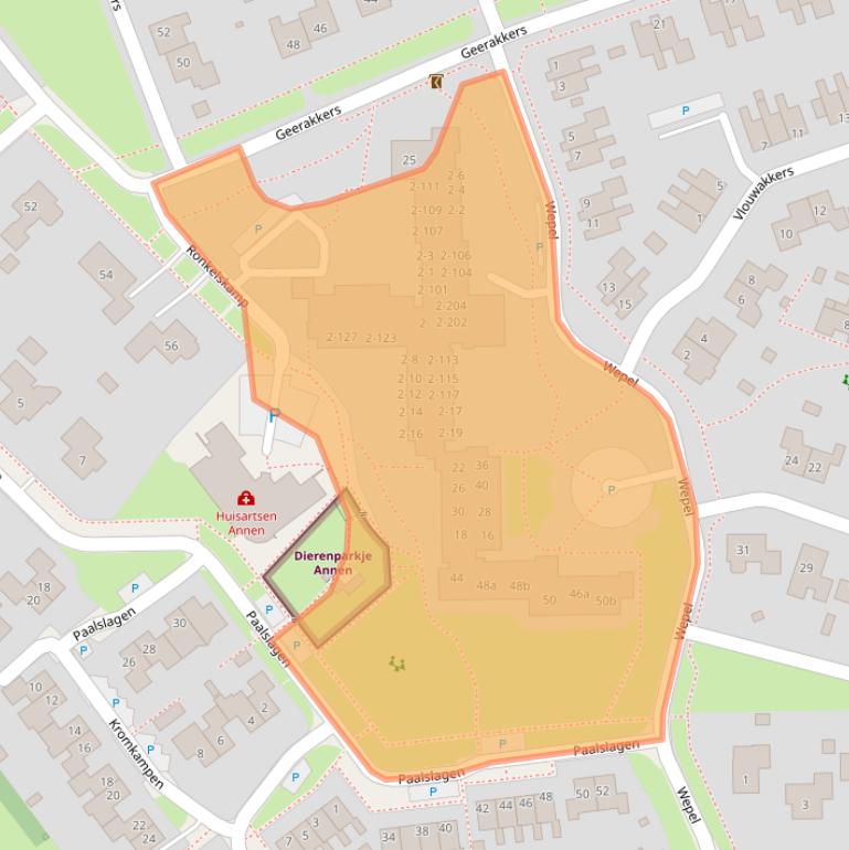 Kaart van postcodegebied 9468HG.