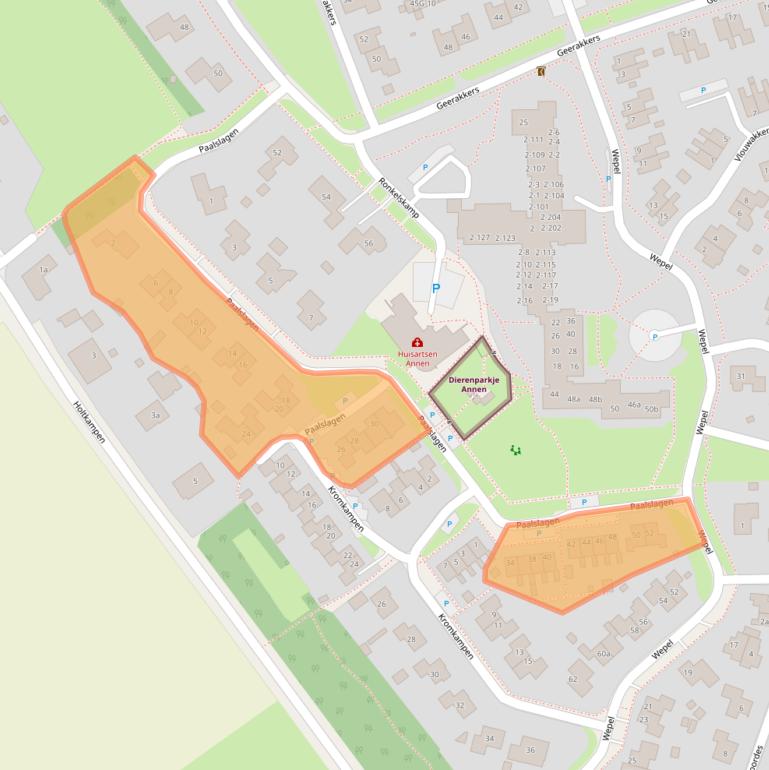 Kaart van postcodegebied 9468HM.