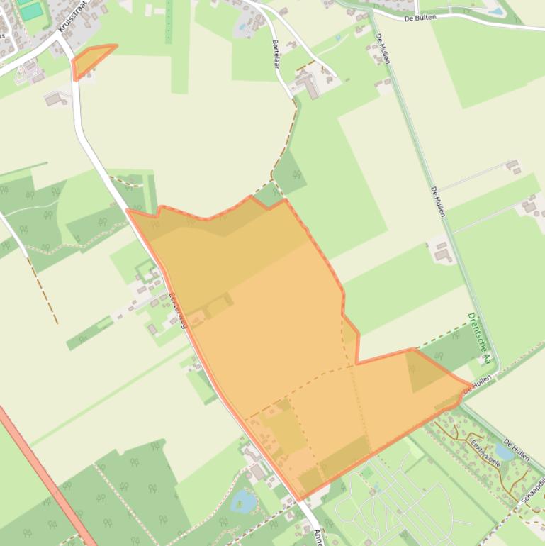 Kaart van postcodegebied 9468TG.