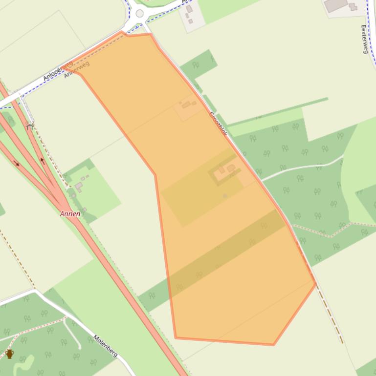 Kaart van postcodegebied 9468TJ.