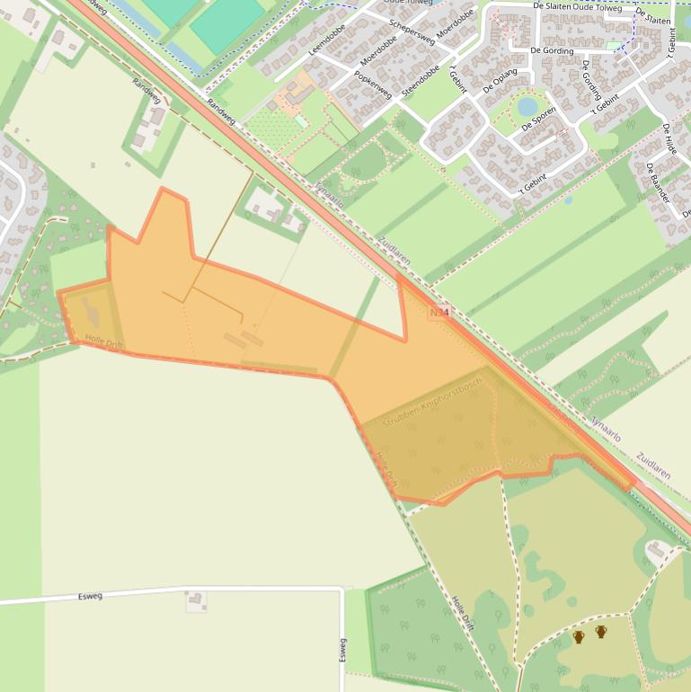 Kaart van postcodegebied 9469PD.