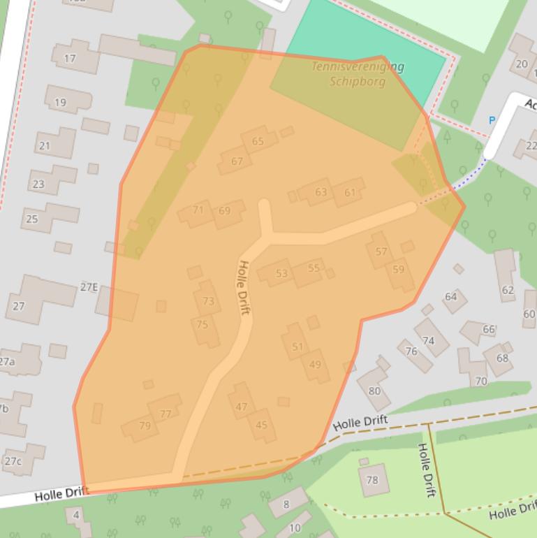 Kaart van postcodegebied 9469TE.