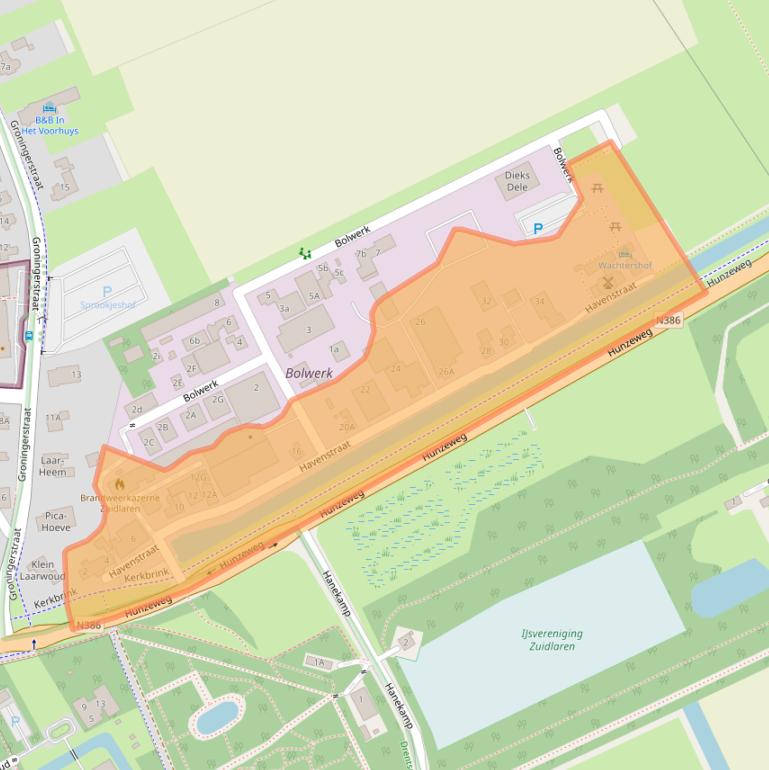 Kaart van postcodegebied 9471AM.