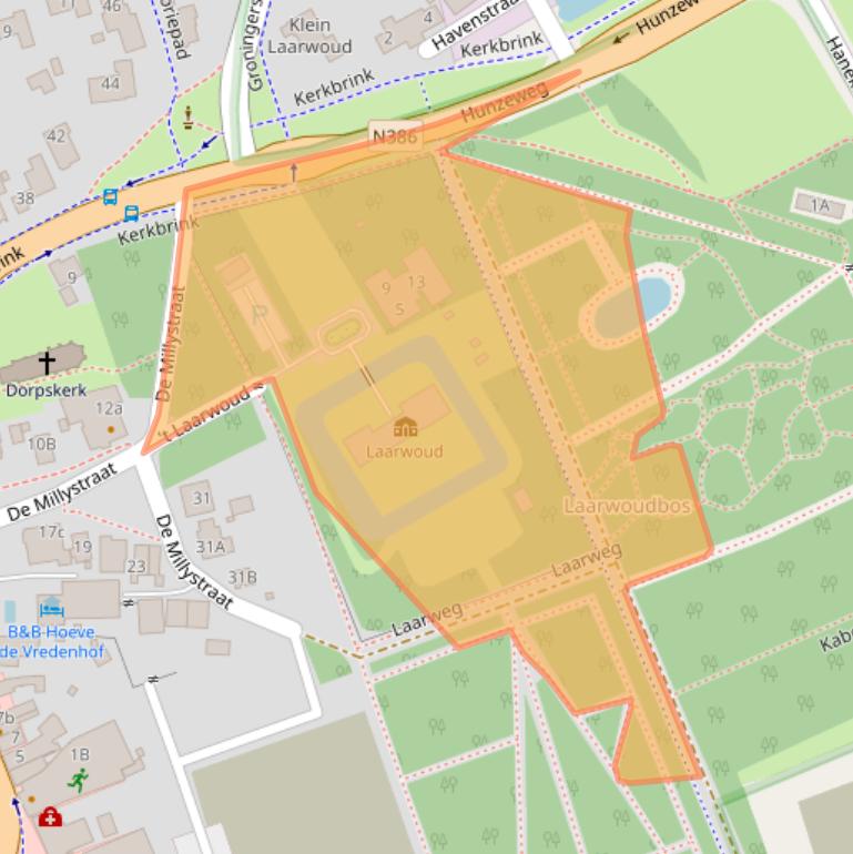 Kaart van postcodegebied 9471AV.