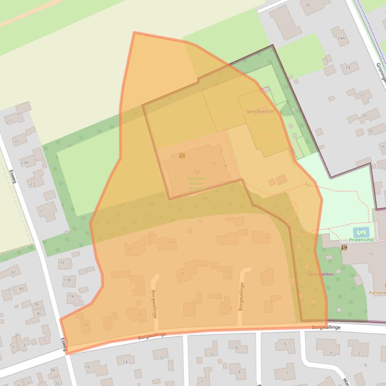 Kaart van postcodegebied 9471BA.