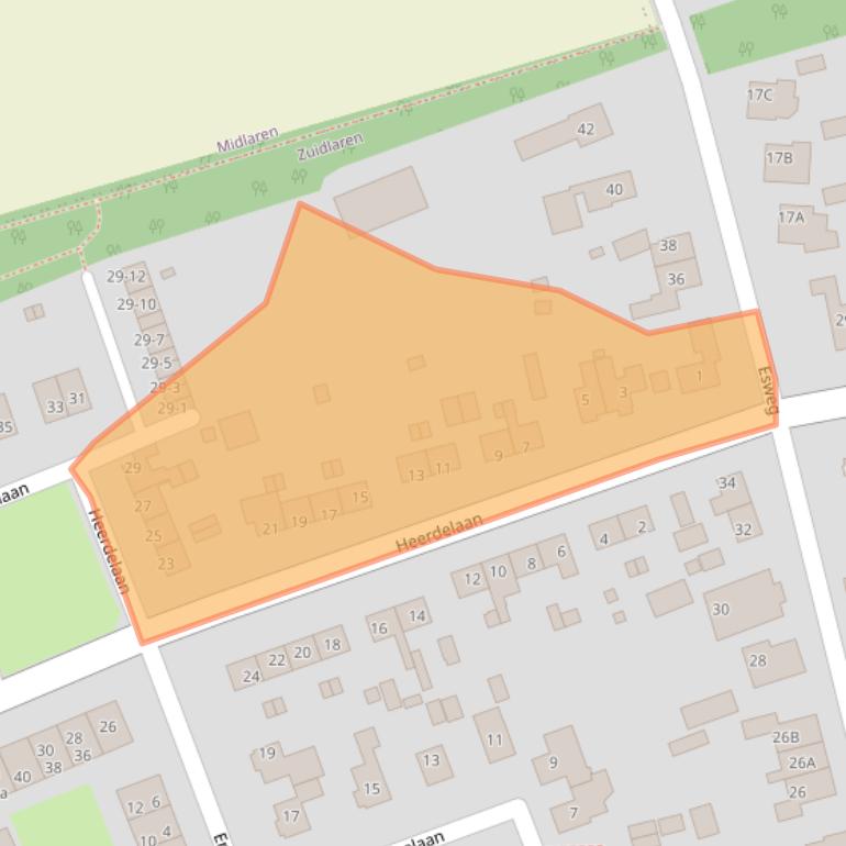 Kaart van postcodegebied 9471BL.