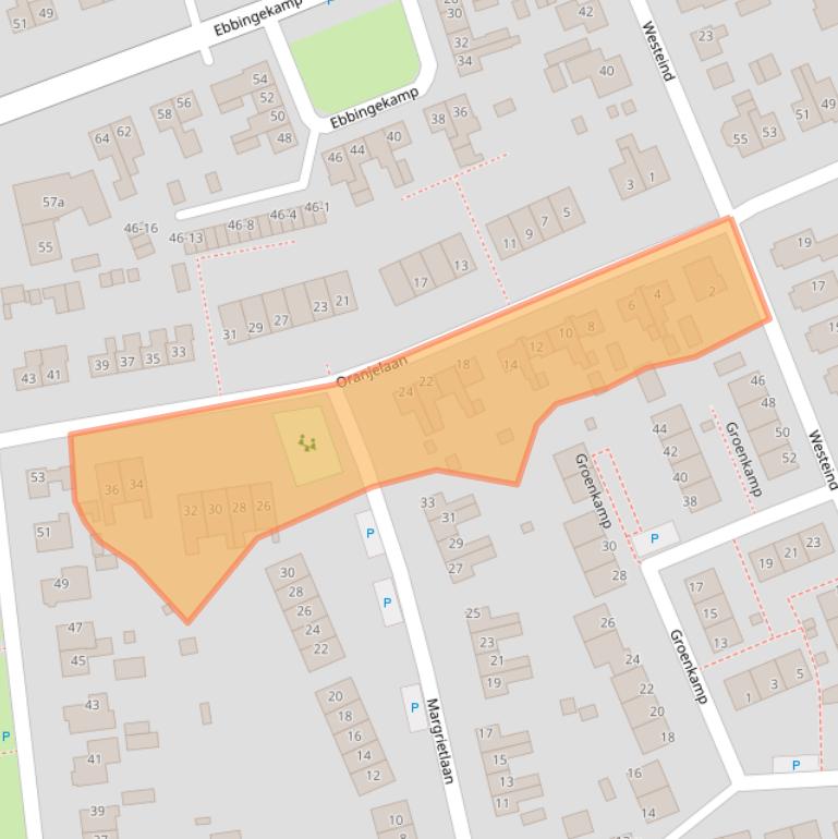 Kaart van postcodegebied 9471CG.