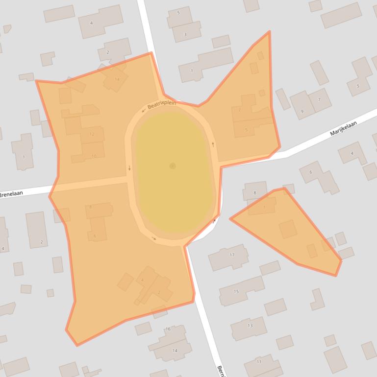 Kaart van postcodegebied 9471EE.