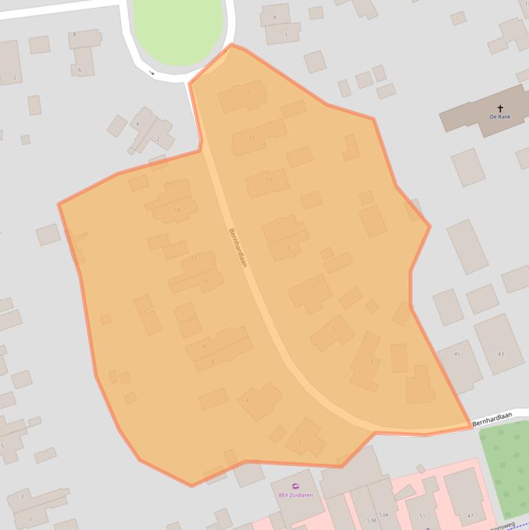 Kaart van postcodegebied 9471EH.