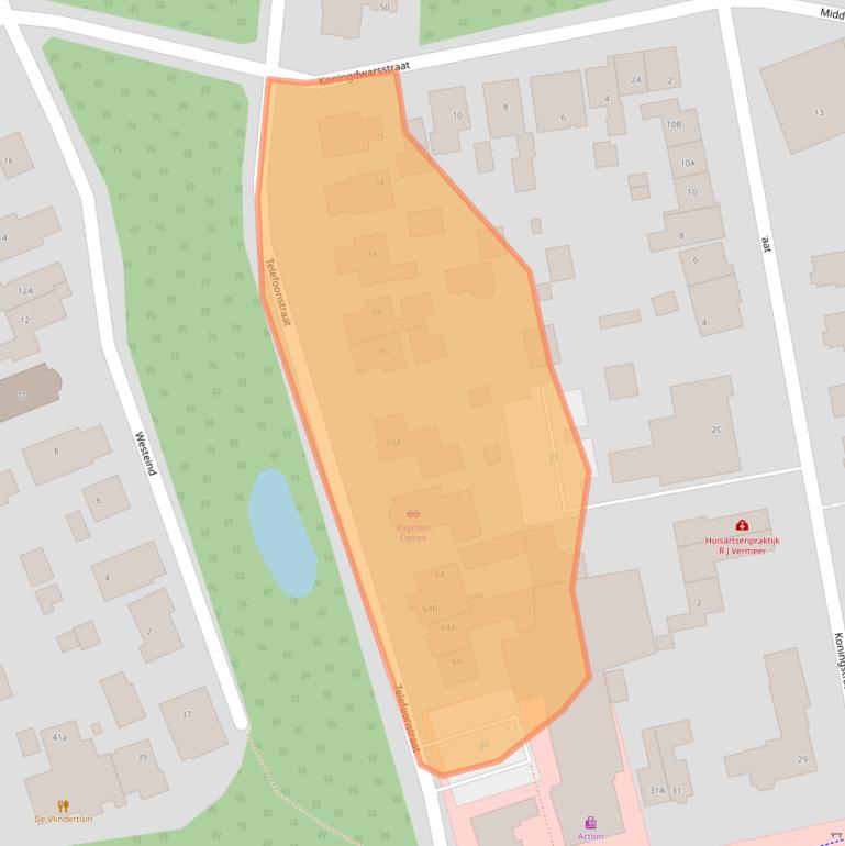 Kaart van postcodegebied 9471EP.