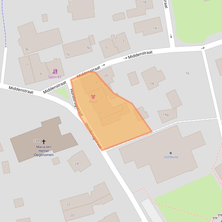 Kaart van postcodegebied 9471GD.