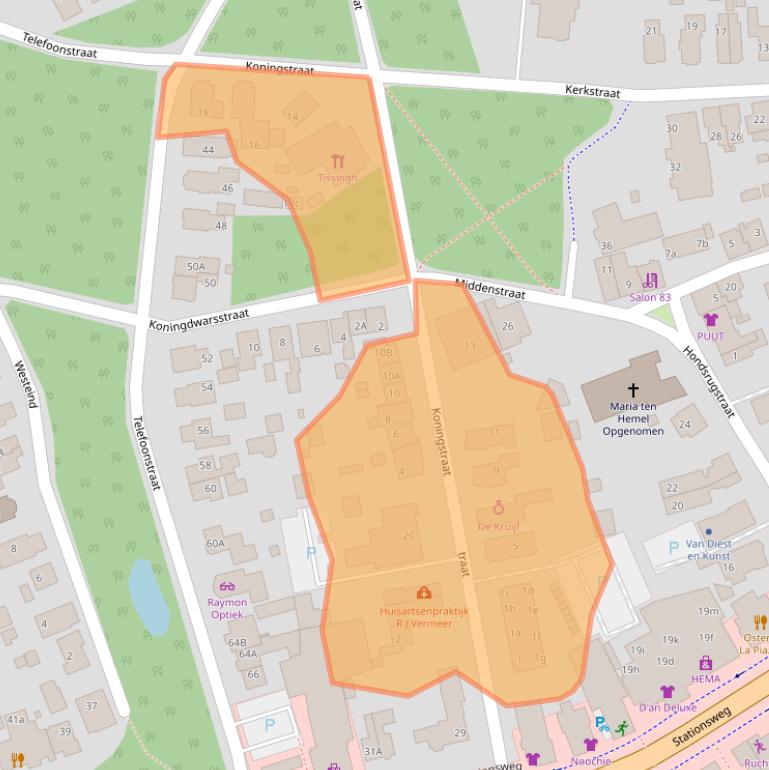 Kaart van postcodegebied 9471GG.