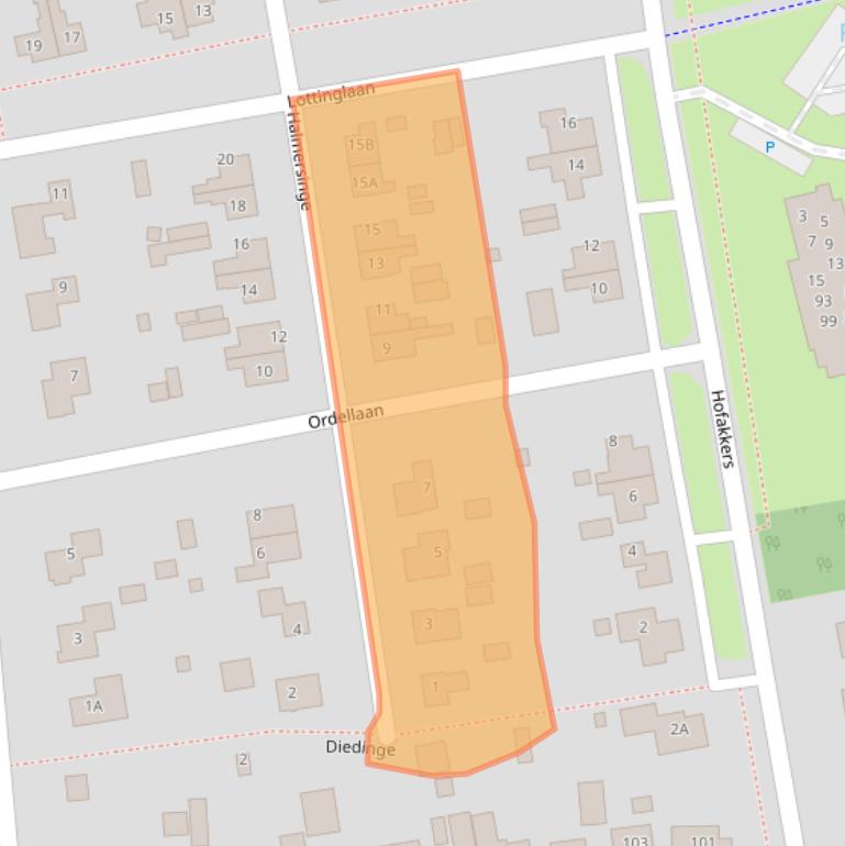 Kaart van postcodegebied 9471HM.