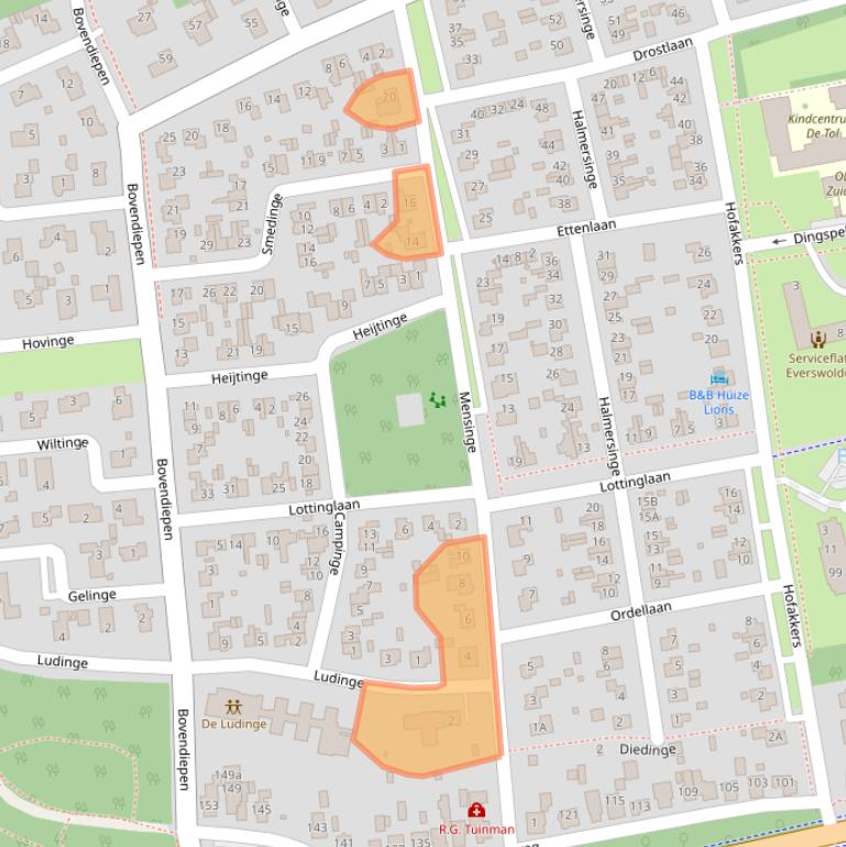 Kaart van postcodegebied 9471HX.