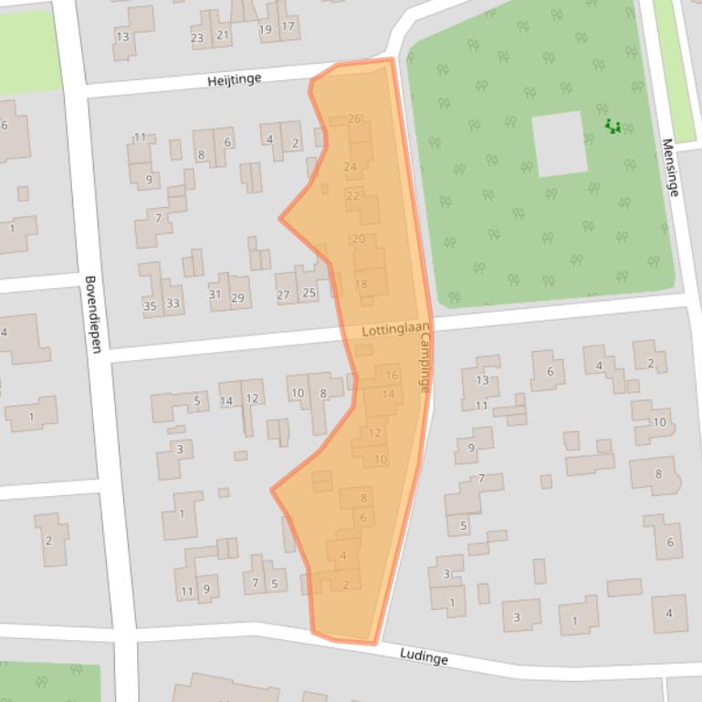 Kaart van postcodegebied 9471JC.