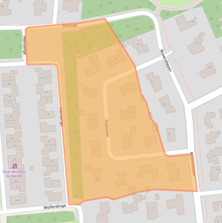 Kaart van postcodegebied 9471JH.