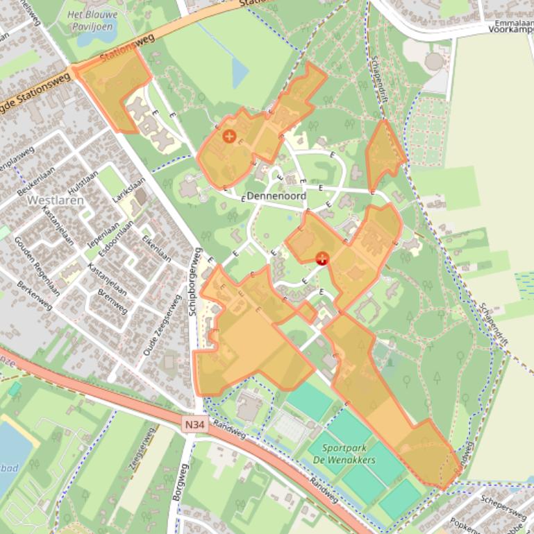 Kaart van postcodegebied 9471KE.