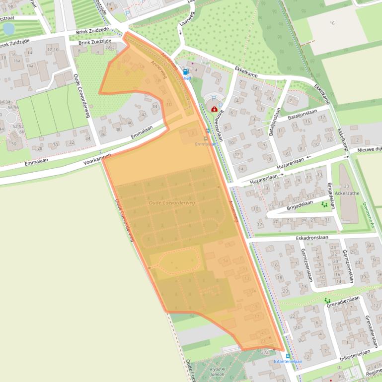 Kaart van postcodegebied 9471KS.