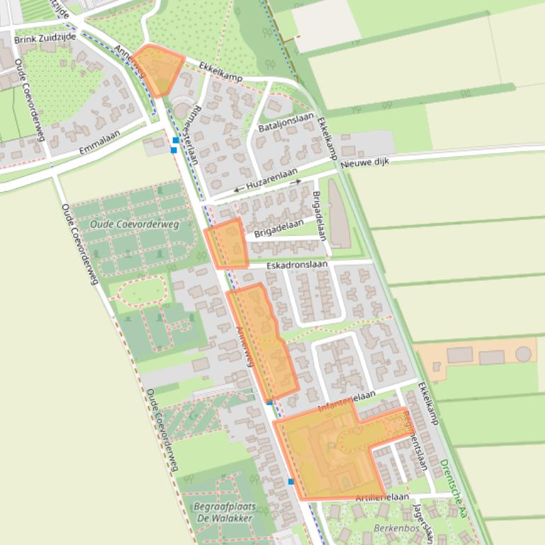 Kaart van postcodegebied 9471KV.