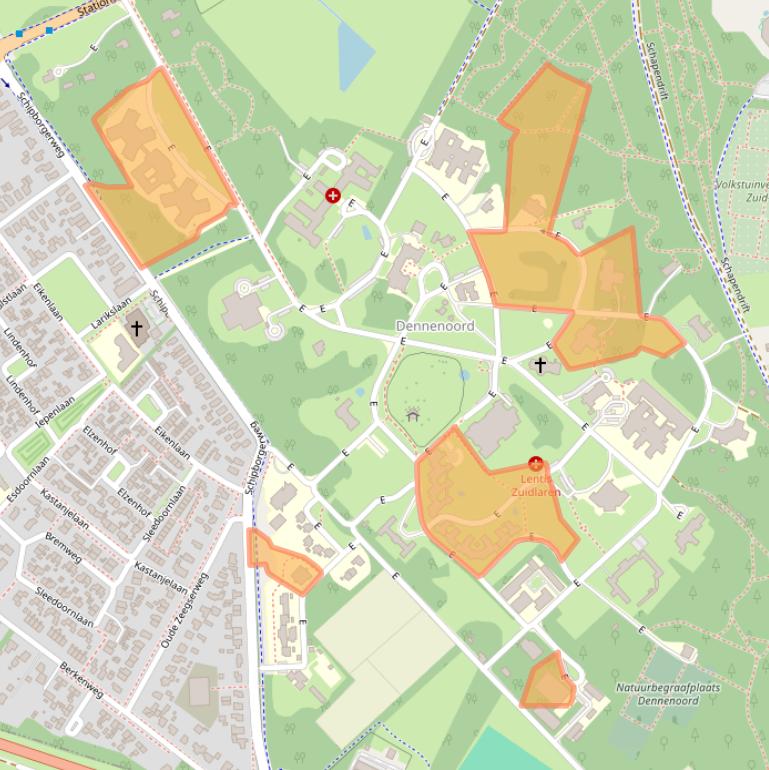 Kaart van postcodegebied 9471KW.